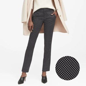 Banana Republic Ryan Slim Straight Polka Dot pants SIze 14